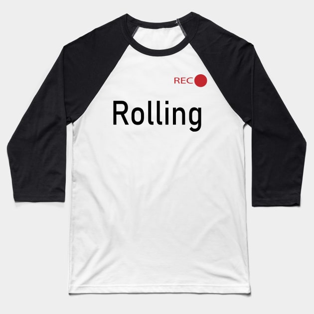 Rolling Baseball T-Shirt by WayneWilde